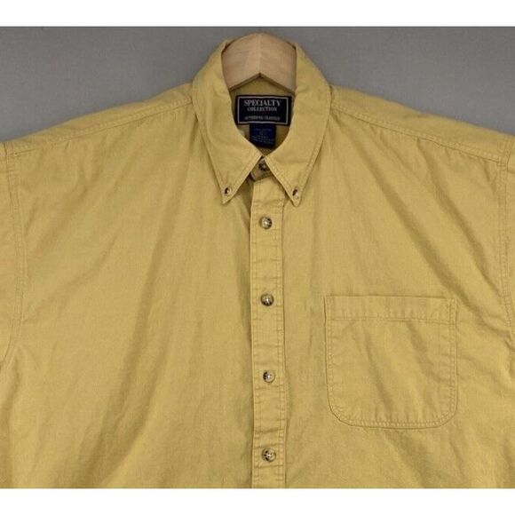 Specialty Collection Button Shirt Mens LARGE Short Sleeve Casual Dress Summer - Picture 2 of 12